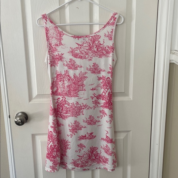 CIDER Toile De Jouy Ruched Mini Dress - Picture 11 of 13